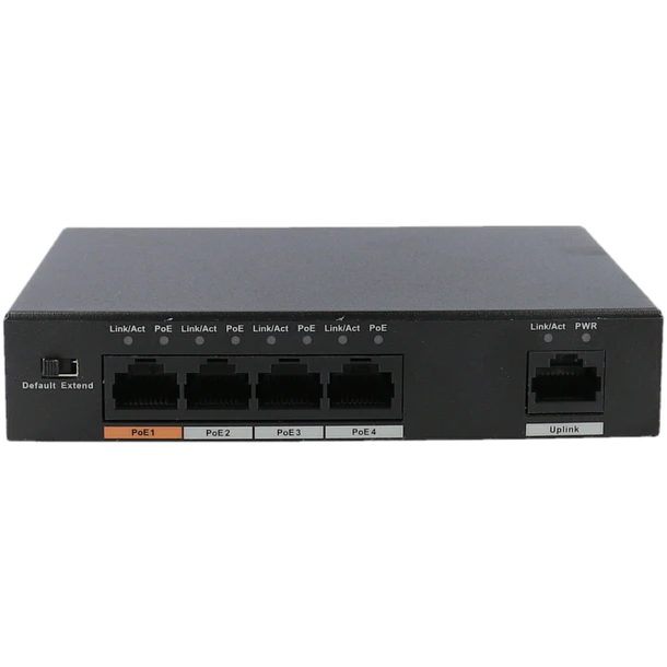 Switch DAHUA  portas com 4 portas PoE 2