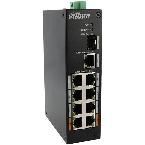 Switch DAHUA 10 portas com  portas PoE 3