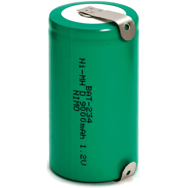 Pilha Acumuladora R20/D 1,2V 9000mAh NI-MH Recarregável 