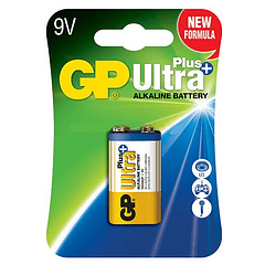 Pilha Alcalina 6LR61 9V (ULTRA PLUS+) - GP