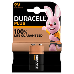 Pilha Alcalina 9V 6LR61 - Duracell PLUS