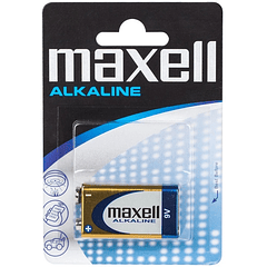 Pilha Alcalina 9V 6LR61 - MAXELL