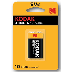 Pilha Alcalina 9V 6LR61 - KODAK