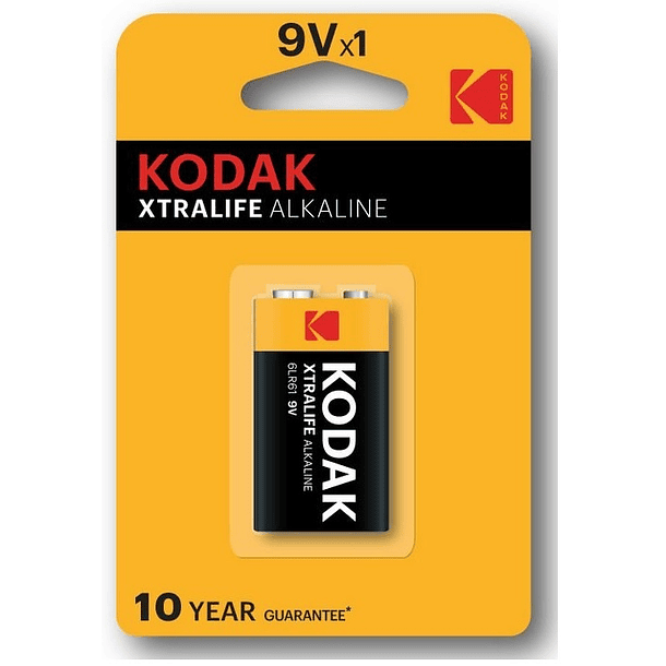 Pilha Alcalina 9V 6LR61 - KODAK 