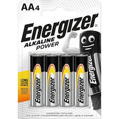 Blister 4 Pilhas Alcalinas 1,5V AA / LR6 - ENERGIZER