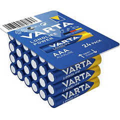 Pack 24x Pilhas 1,5V Alcalinas LR03 AAA - VARTA