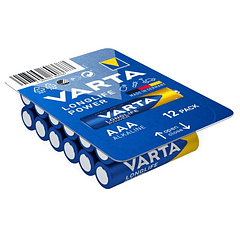 Pack 12x Pilhas 1,5V Alcalinas LR03 AAA - VARTA