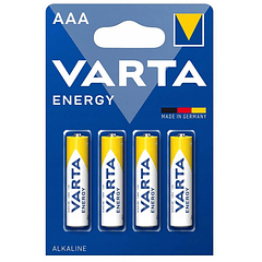 Blister de 4 Pilhas Alcalinas AAA LR03 - VARTA