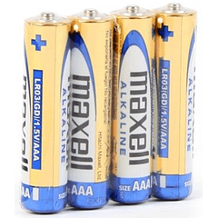 Pack 4 Pilhas Alcalinas 1,5V LR03 AAA - MAXELL