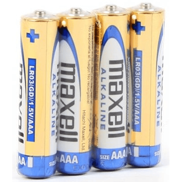 Pack 4 Pilhas Alcalinas 1,5V LR03 AAA - MAXELL 