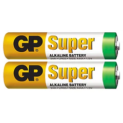 Pack 2 Pilhas Alcalinas LR03 AAA - GP GP24A-2S2