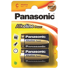 Blister 2 Pilhas Alcalinas 1,5V C / LR14 - PANASONIC