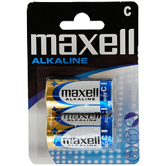 Blister 2 Pilhas Alcalinas 1,5V C / LR14 - MAXELL
