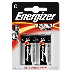Blister 2 Pilhas Alcalinas 1,5V C / LR14 - ENERGIZER