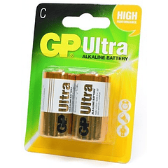 Blister 2 Pilhas Alcalinas LR14 - GP