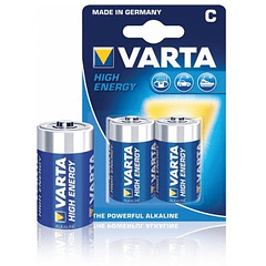 Blister 2 Pilhas Alcalinas 1,5V C / LR14 - VARTA