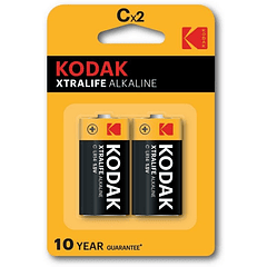 Blister 2 Pilhas Alcalinas C LR14 - KODAK