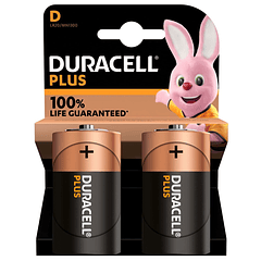 Blister 2 Pilhas Alcalinas 1,5V D / LR20 - Duracell PLUS