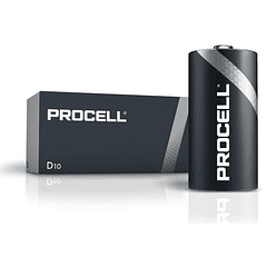 Emb. 10x Pilhas Industriais Alcalinas 1,5V D / LR20 - PROCELL by DURACELL PC1300