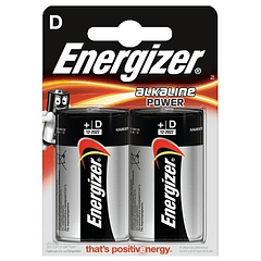 Blister 2 Pilhas Alcalinas 1,5V D / LR20 - ENERGIZER