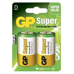 Blister 2 Pilhas Alcalinas LR20 - GP