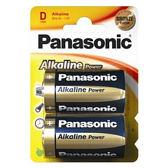 Blister 2 Pilhas Alcalinas D LR20 - PANASONIC