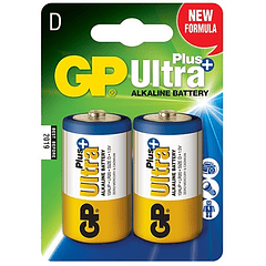 Blister 2 Pilhas Alcalinas LR20 / D (ULTRA PLUS+) - GP
