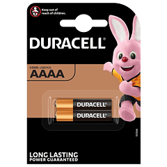 Blister 2 Pilhas Alcalinas LR61 AAAA - DURACELL