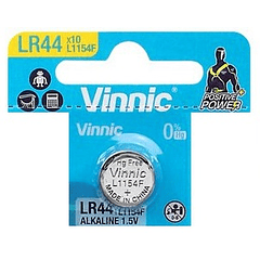 Pilha Alcalina 1,5V (G13/AG13/L1154/LR44/157/V13GA/RW82/A76) - VINNIC
