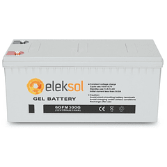 Bateria de Gel 12V 300Ah (520 x 268 x 220 mm) - ELEKSOL