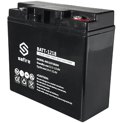 Bateria Chumbo 12V 18Ah (181 x 77 x 168 mm) - SAFIRE