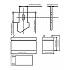 Bateria Chumbo 12V 3,4Ah (134 x 65 x 60 mm) - Ultracell 2