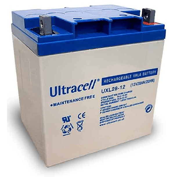 Bateria Longa Duração 12V 28Ah (165 x 126 x 175 mm) - Ultracell 1