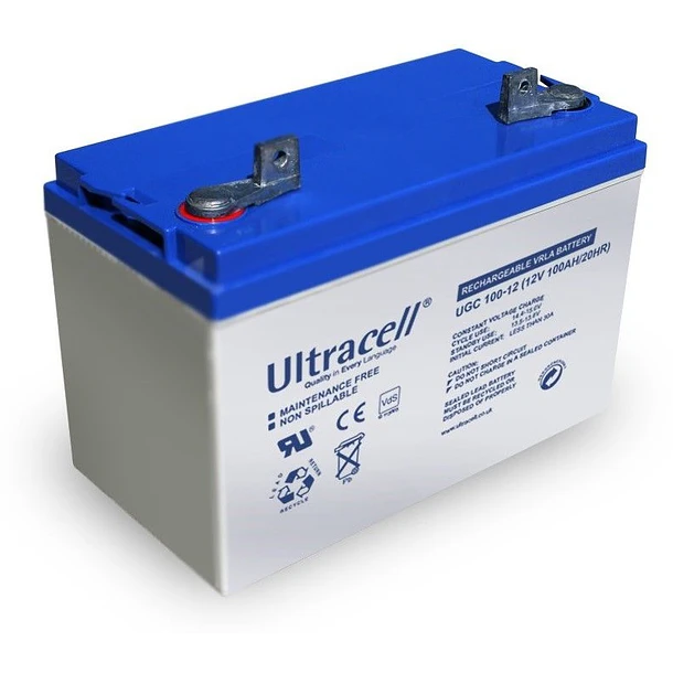 Bateria de Gel 12V 100Ah (330 x 173 x 222 mm) - Ultracell 1