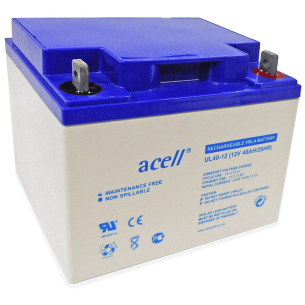 Bateria de Chumbo 12V 40Ah (197 x 165 x 170 mm) - Ultracell 