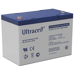 Bateria de Gel 12V 75Ah (258 x 168 x 208 mm) - Ultracell