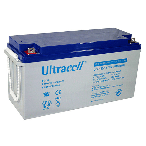 Bateria de Gel 12V 150Ah (485 x 170 x 240 mm) - Ultracell 1