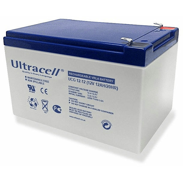 Bateria de Gel 12V 12Ah (151 x 99 x 95 mm) - Ultracell 