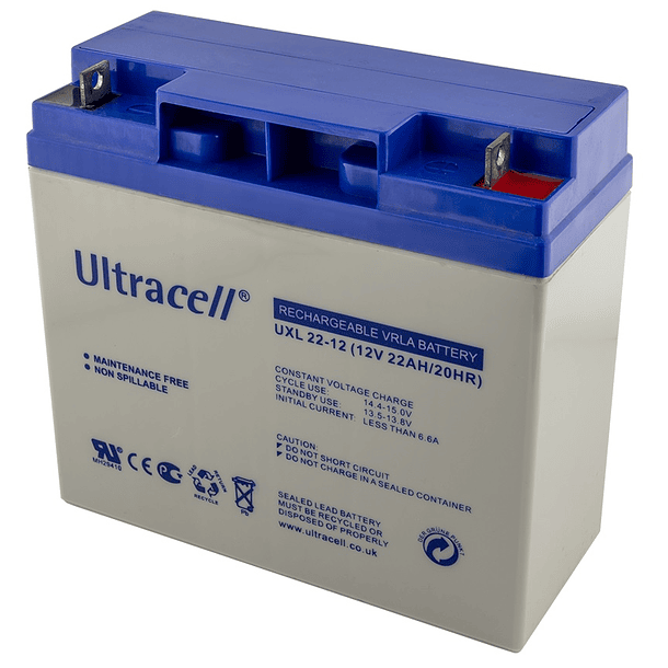 Bateria Longa Duração 12V 22Ah (181x77x167 mm) - Ultracell 1
