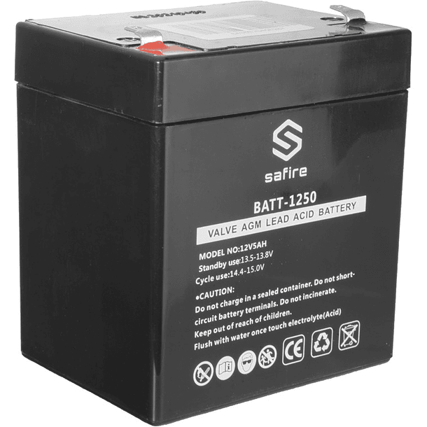 Bateria de Chumbo 12V 5Ah - SAFIRE 3