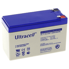 Bateria Chumbo 12V 7Ah (151 x 65 x 95 mm) - Ultracell