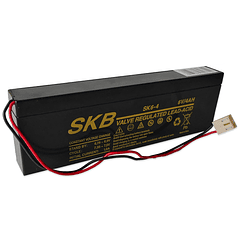 Bateria Chumbo 6V 4Ah c/ Conector Molex (195 x 25 x 62 mm) - SKB