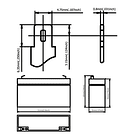 Bateria Chumbo 6V 12Ah (150 x 50 x 95 mm) - Ultracell 2