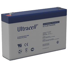 Bateria Chumbo 6V 7Ah (151 x 34 x 94 mm) - Ultracell