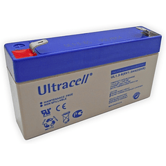 Bateria Chumbo 6V 1,3Ah (97 x 24 x 52 mm) - Ultracell