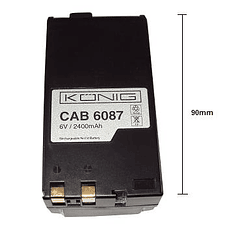Bateria p/ Camara de Filmar 6V 2400mAh Ni-Cd