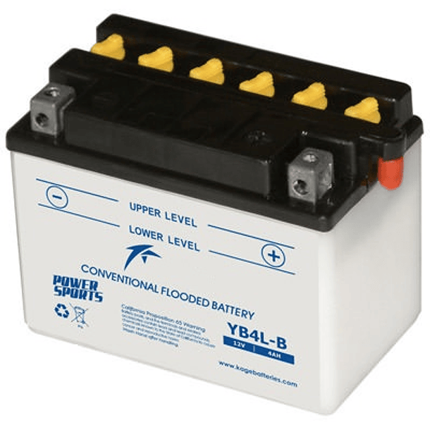 Bateria PB p/ Mota 12V 4Ah Alta Performance 