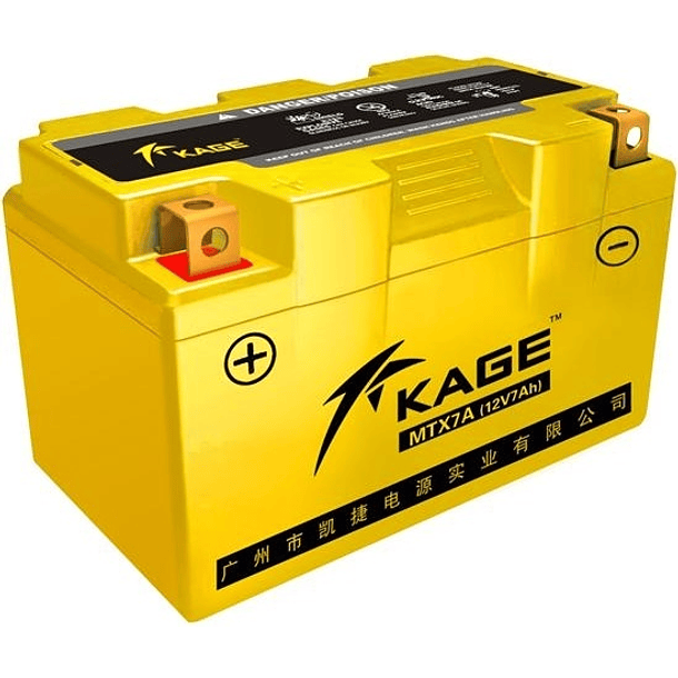 Bateria GEL p/ Mota 12V 7Ah - KAGE 1