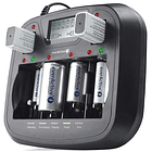 Carregador de Pilhas com Display LCD Ni-MH / Ni-Cd (AA, AAA, C, D e 9V) - everActive NC-900U 1