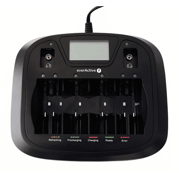 Carregador de Pilhas com Display LCD Ni-MH / Ni-Cd (AA, AAA, C, D e 9V) - everActive NC-900U 2